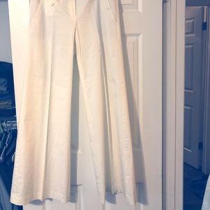 BCBG Maxazria White Wide Leg Pant